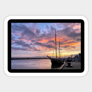 December Daybreak on the River Blyth Sticker